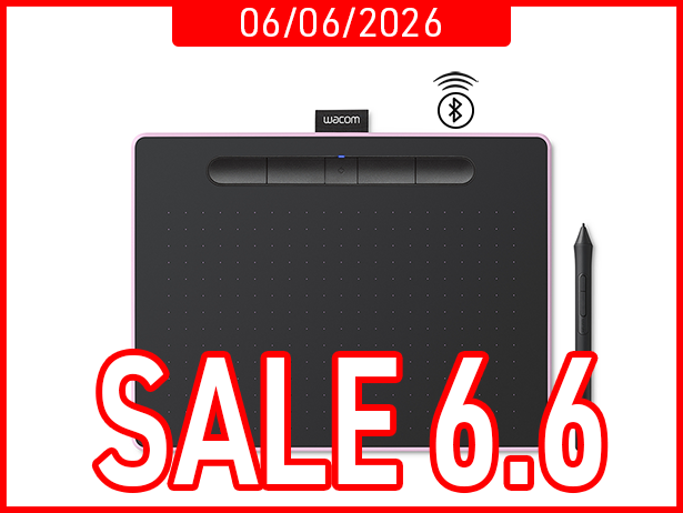 Bảng Vẽ Điện Tử Wacom Intuos M CTL6100WLP (Bluetooth, Pink)
