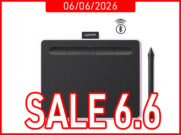 Bảng Vẽ Điện Tử Wacom Intuos S CTL4100WLP (Bluetooth, Pink)