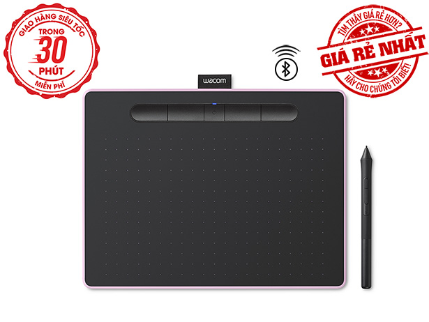 Bảng Vẽ Điện Tử Wacom Intuos M CTL6100WLP (Bluetooth, Pink)