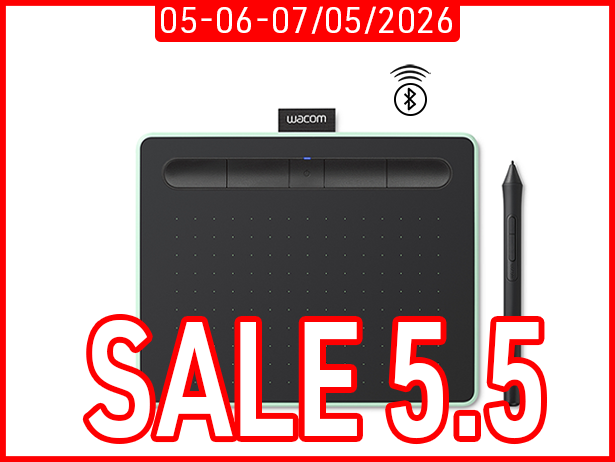 Bảng Vẽ Điện Tử Wacom Intuos S CTL4100WLE (Bluetooth, Green)