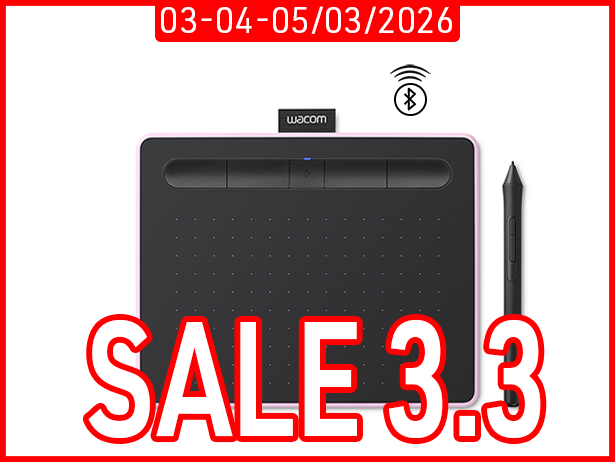 Bảng Vẽ Điện Tử Wacom Intuos S CTL4100WLP (Bluetooth, Pink)