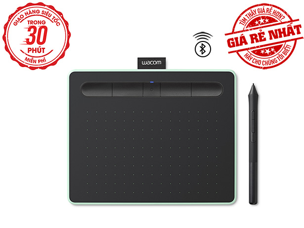 Bảng Vẽ Điện Tử Wacom Intuos S CTL4100WLE (Bluetooth, Green)
