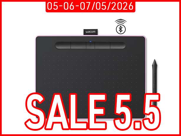 Bảng Vẽ Điện Tử Wacom Intuos M CTL6100WLP (Bluetooth, Pink)