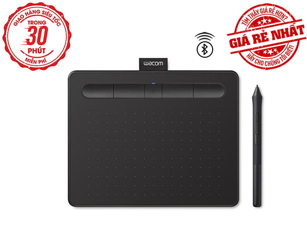 Bảng Vẽ Điện Tử Wacom Intuos S CTL4100WLK (Bluetooth, Black)
